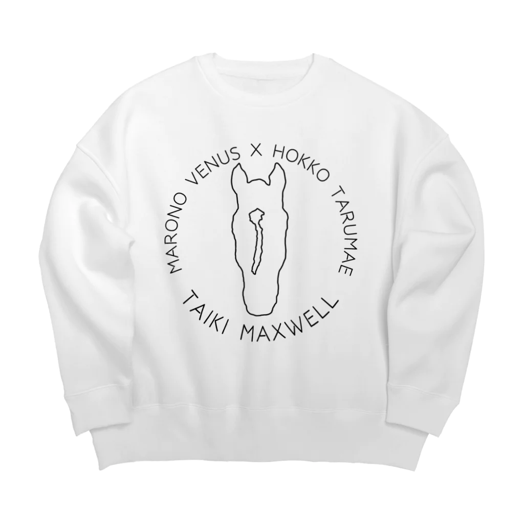 TaikiRacingClubShopのmarulogo【MAX】kuro Big Crew Neck Sweatshirt