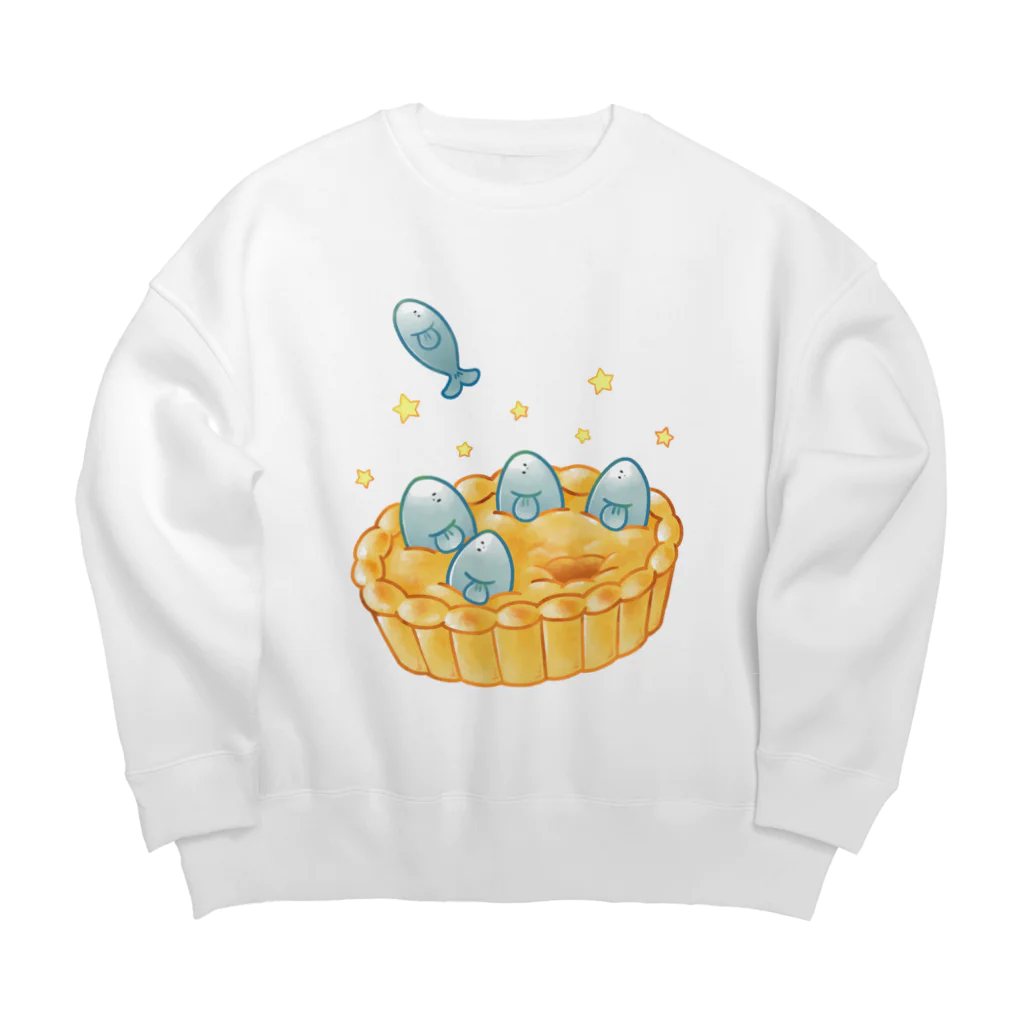 ハコモリストアの家出するスターゲイザーパイ Big Crew Neck Sweatshirt