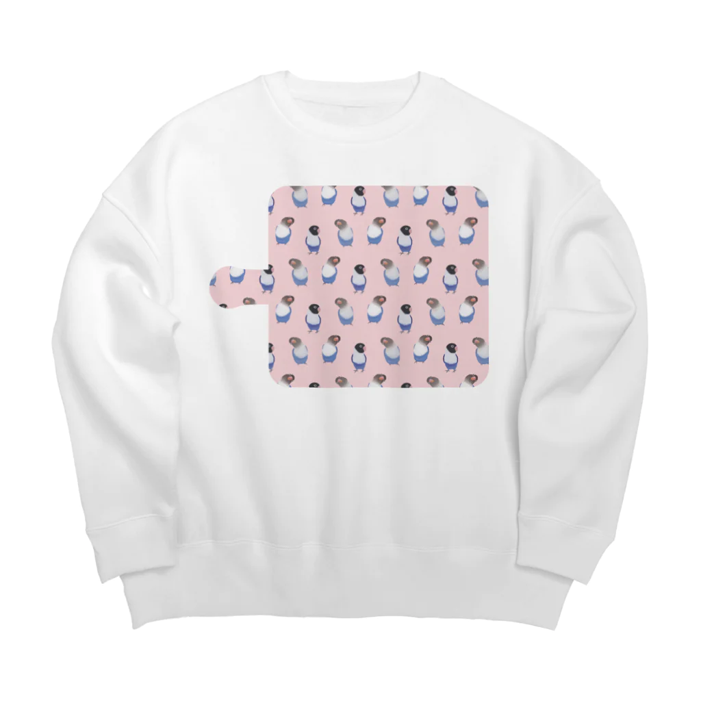 happybirdの無限とりニティ Big Crew Neck Sweatshirt