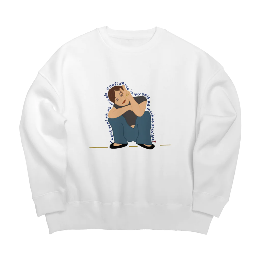 ^_^のConfidence❤️‍🔥 Big Crew Neck Sweatshirt