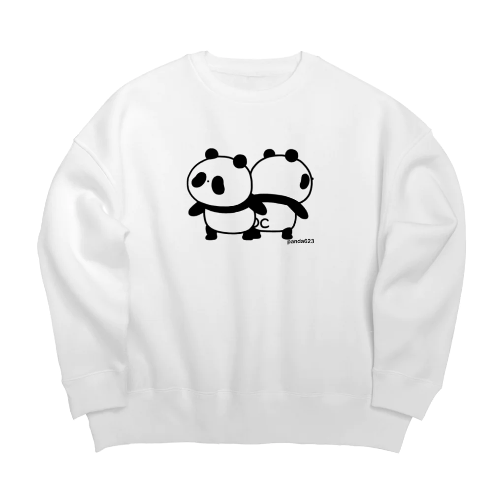 パンダ６２３のどこどこ？ Big Crew Neck Sweatshirt