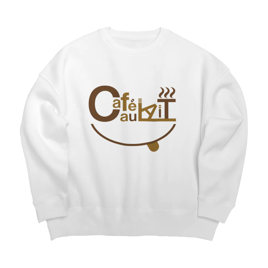 girasuのカフェオレ Big Crew Neck Sweatshirt