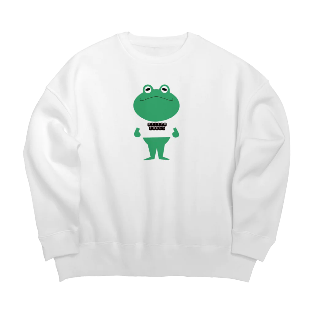 killer frogsのTシャツを着るカエルくん ビッグシルエットスウェット