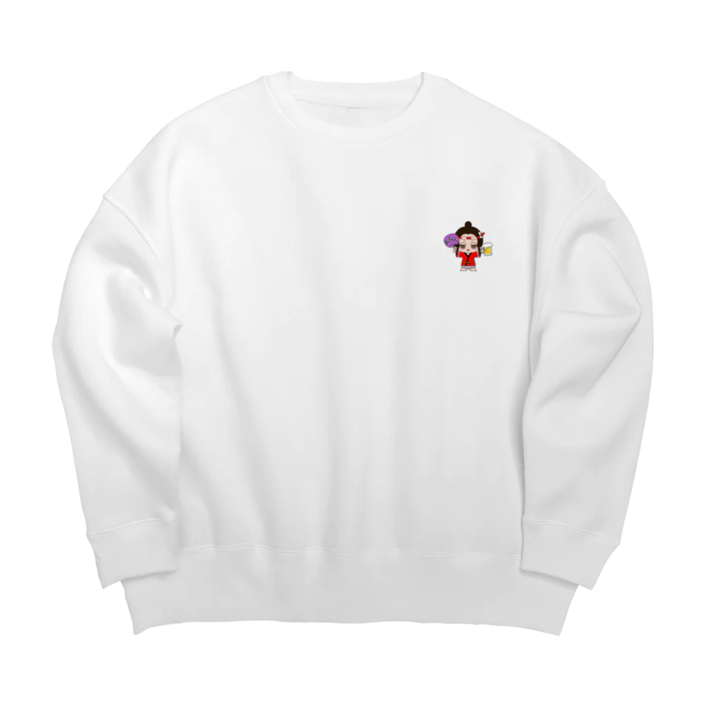 ANAN＠猫ひろしの人🥚🥚のお祭り女 Big Crew Neck Sweatshirt