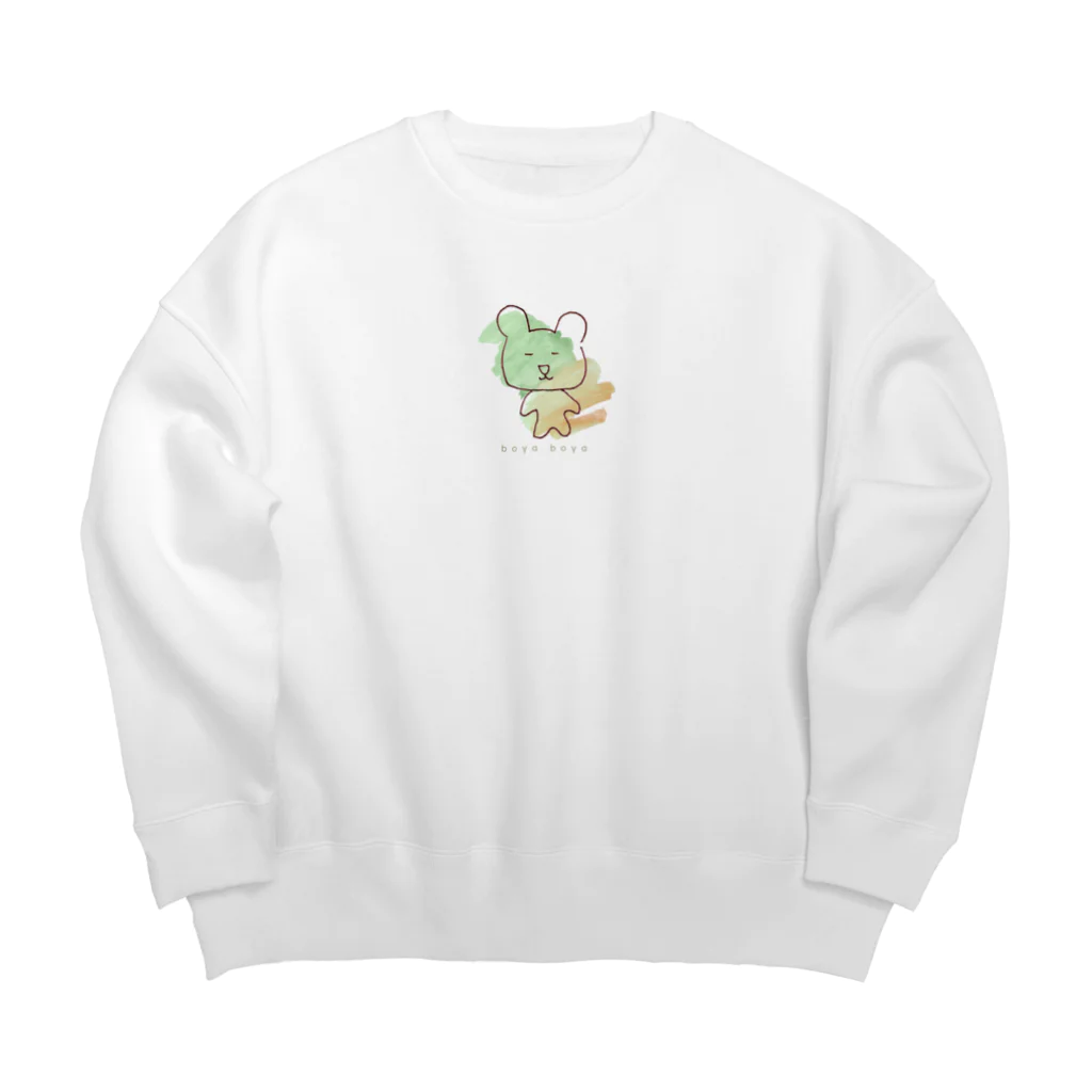 ぼやっくま official｜さっとんのぼやっくま｜アートペイント Big Crew Neck Sweatshirt