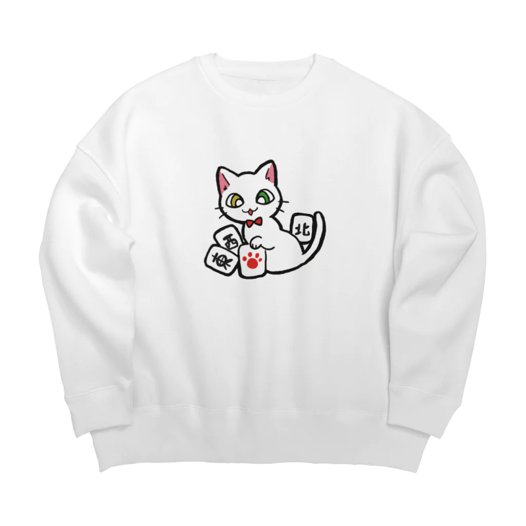 山猫shopのとんにゃんしゃーぺー（シロ） ビッグシルエットスウェット