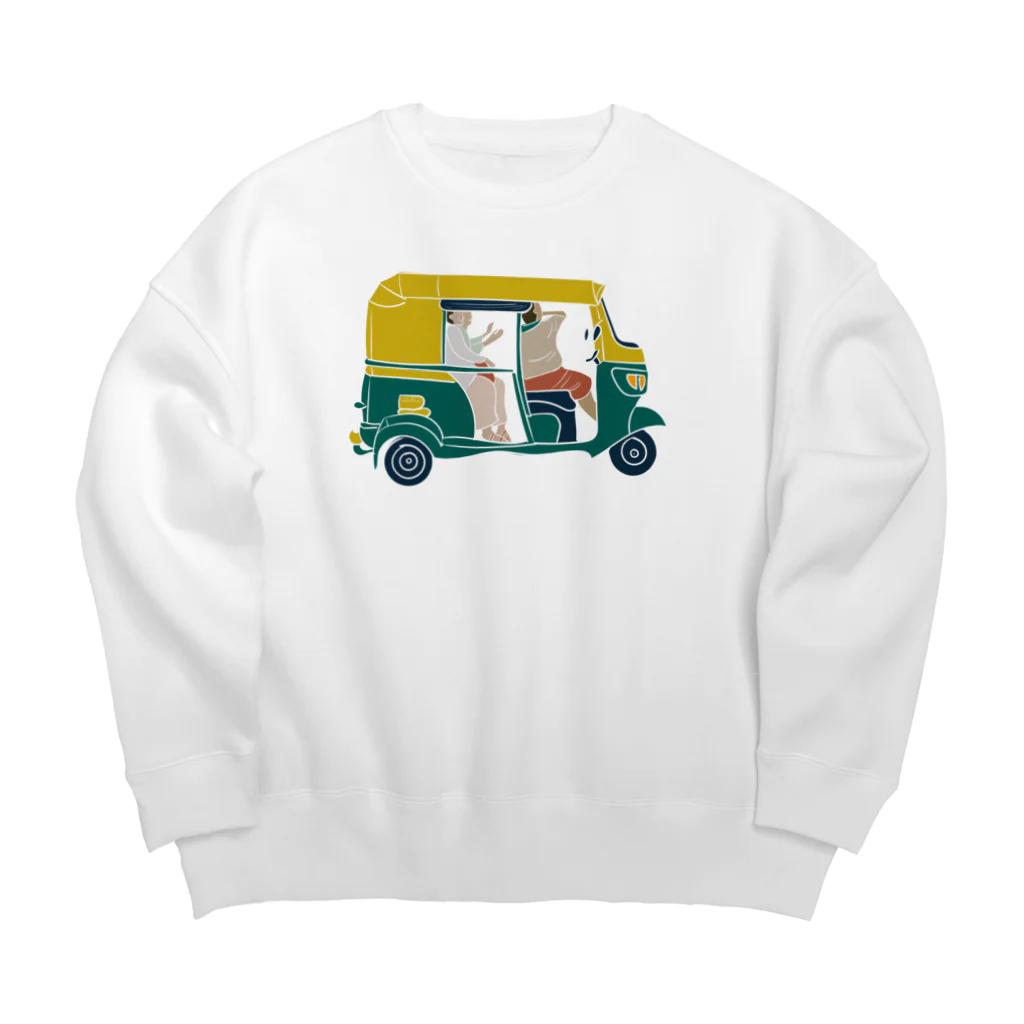 Ruchiのリクシャー　窓枠白色 Big Crew Neck Sweatshirt