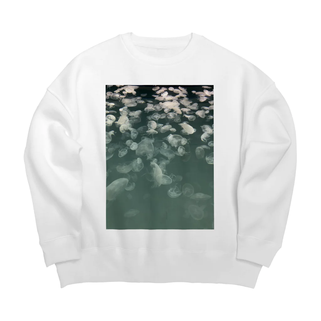 onopinopinopiのアクアリウム　水クラゲ Big Crew Neck Sweatshirt