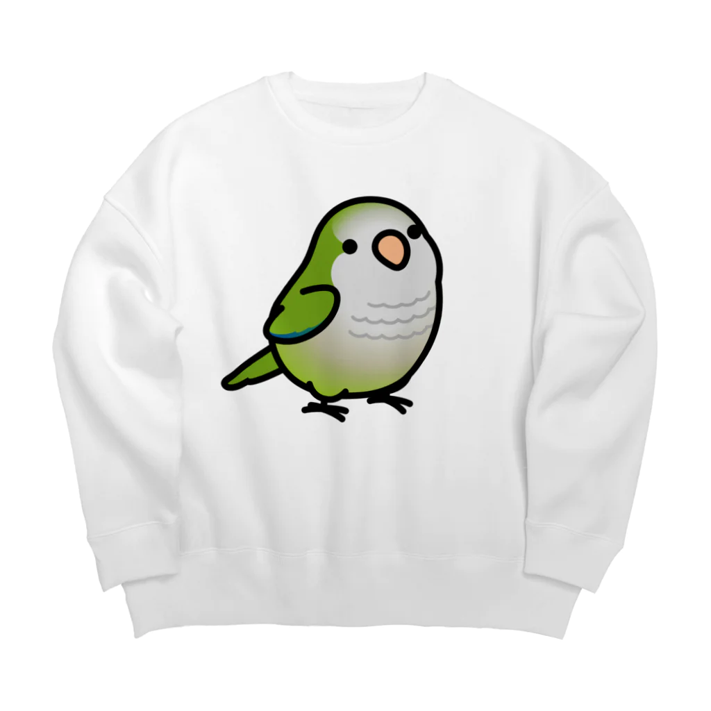 Cody the LovebirdのChubby Bird オキナインコ Big Crew Neck Sweatshirt