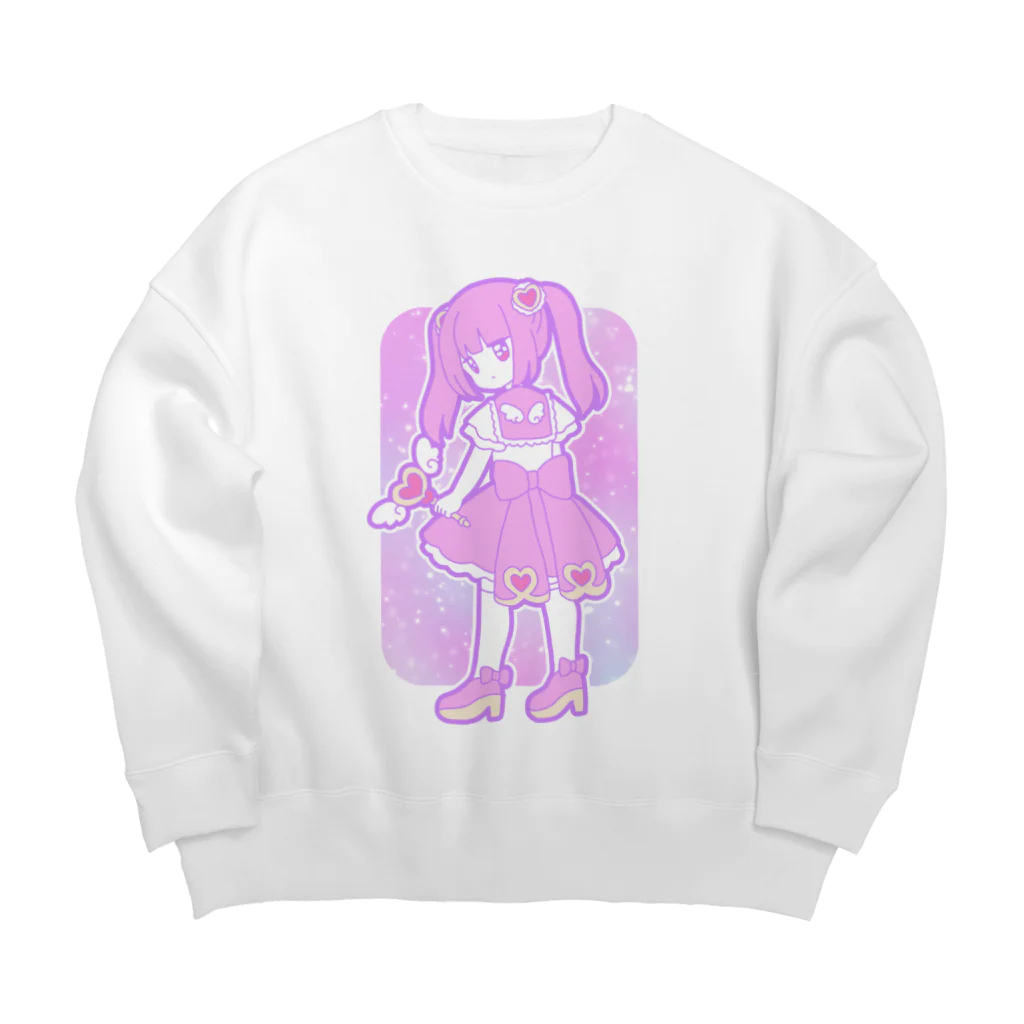 かわいいもののおみせ　いそぎんちゃくのゆめかわ魔法少女ちゃん Big Crew Neck Sweatshirt