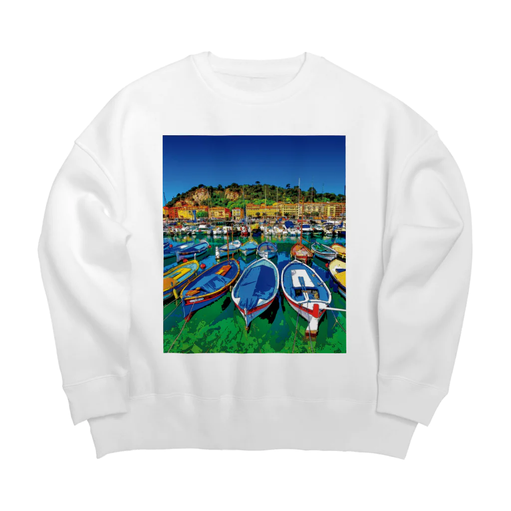 GALLERY misutawoのフランス コート・ダジュール Big Crew Neck Sweatshirt