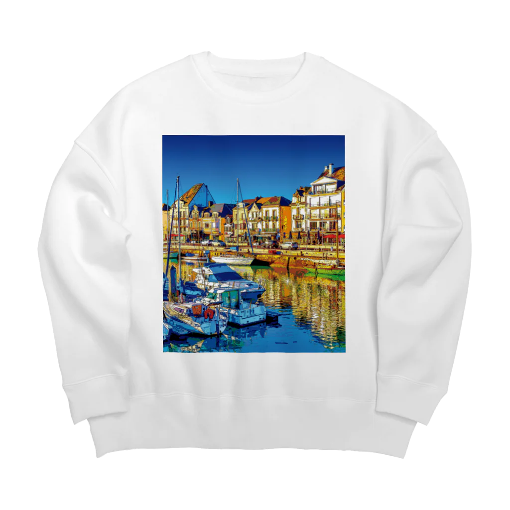 GALLERY misutawoのフランスの港町 Big Crew Neck Sweatshirt