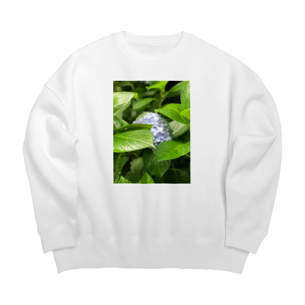 ぽ！！の紫陽花のTシャツ Big Crew Neck Sweatshirt