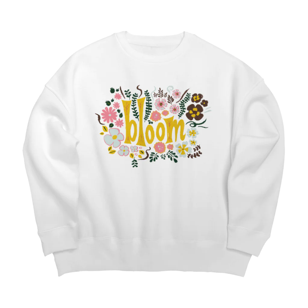 IZANAMI by Akane Yabushitaの🌸 満開の花束（イエロー） Big Crew Neck Sweatshirt