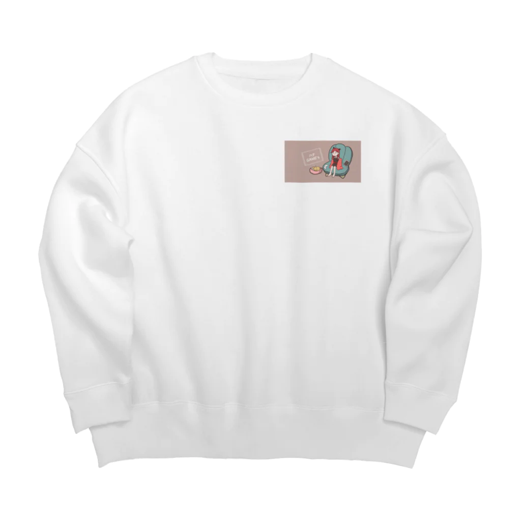 ハナ@ゲーム配信🌞のStreamer｜ハナ Game's Big Crew Neck Sweatshirt