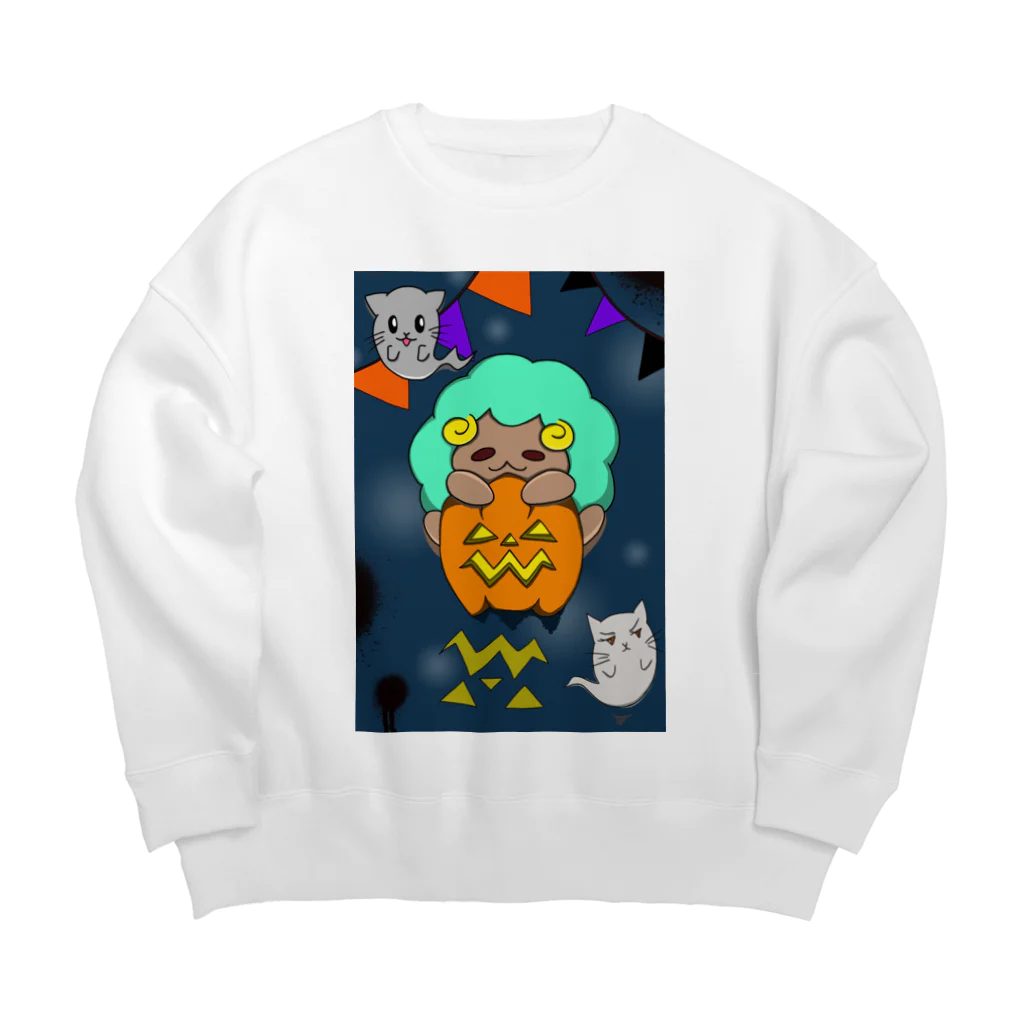 メイメルのハロウィンひつじ Big Crew Neck Sweatshirt