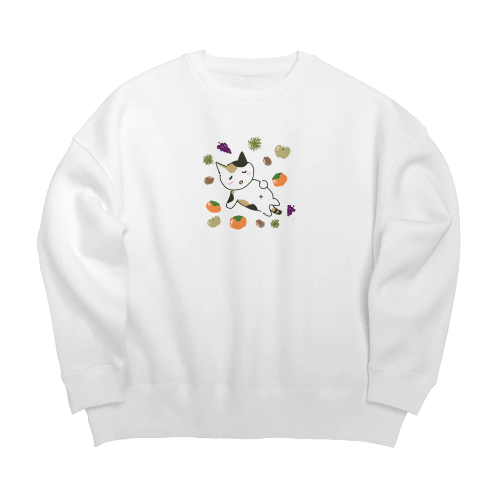 SHOP ベアたんの秋の味覚 Big Crew Neck Sweatshirt