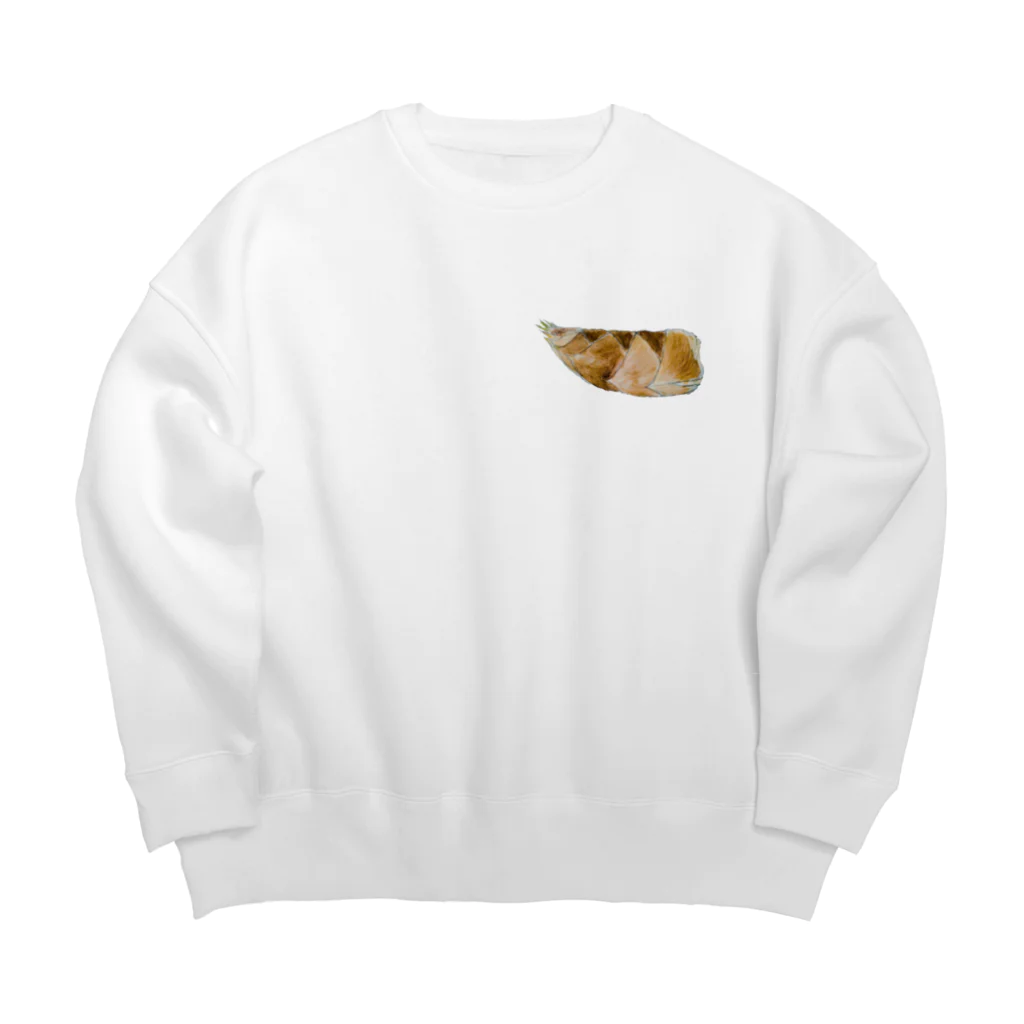 ゆずずショップのたけのこ Big Crew Neck Sweatshirt