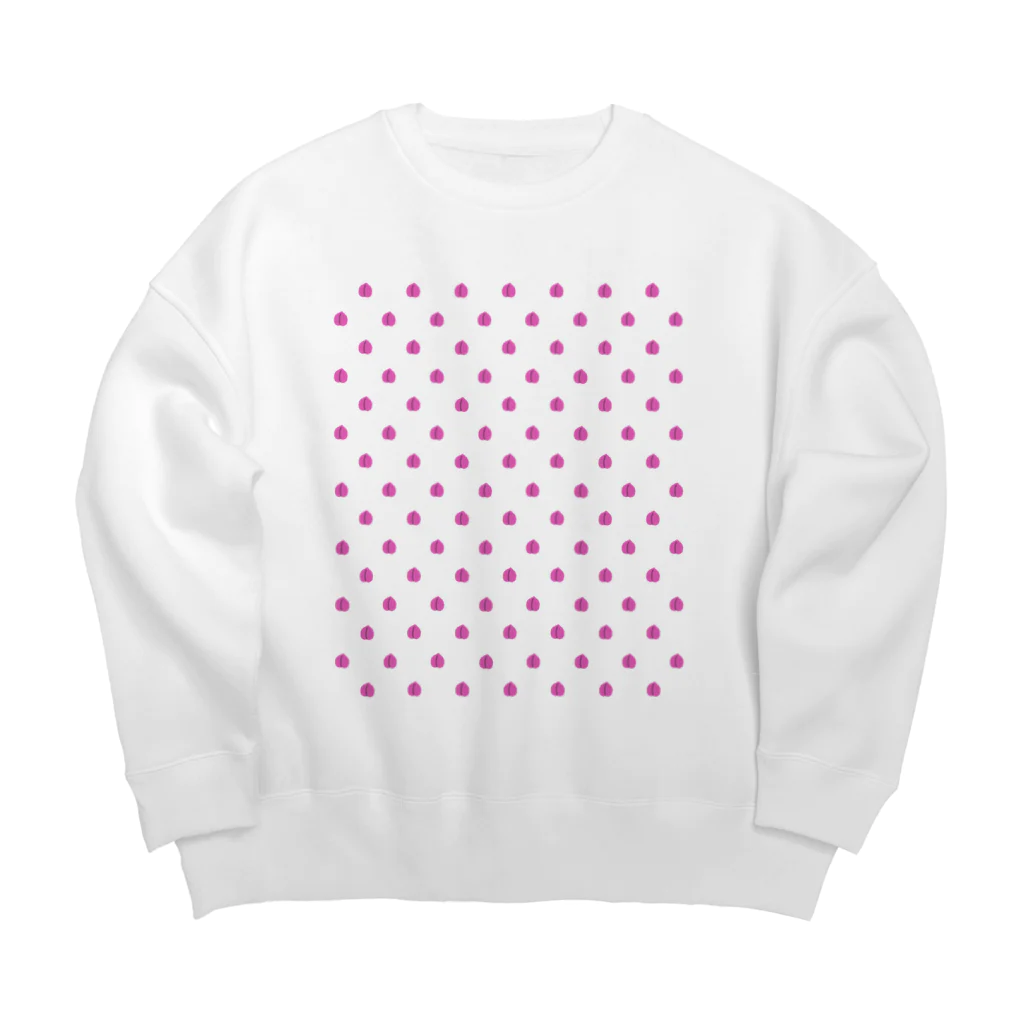 CHOSANAのドット よく見るともも Big Crew Neck Sweatshirt