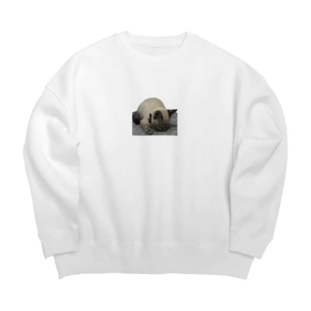 蓬のうとうとレタスくん Big Crew Neck Sweatshirt