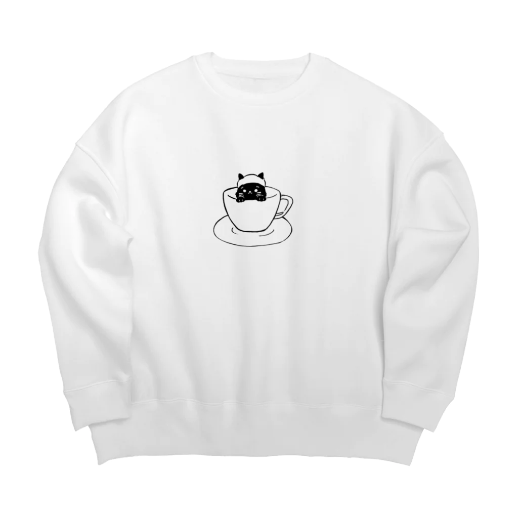 こころちゃんのお店のほっとにゃん Big Crew Neck Sweatshirt