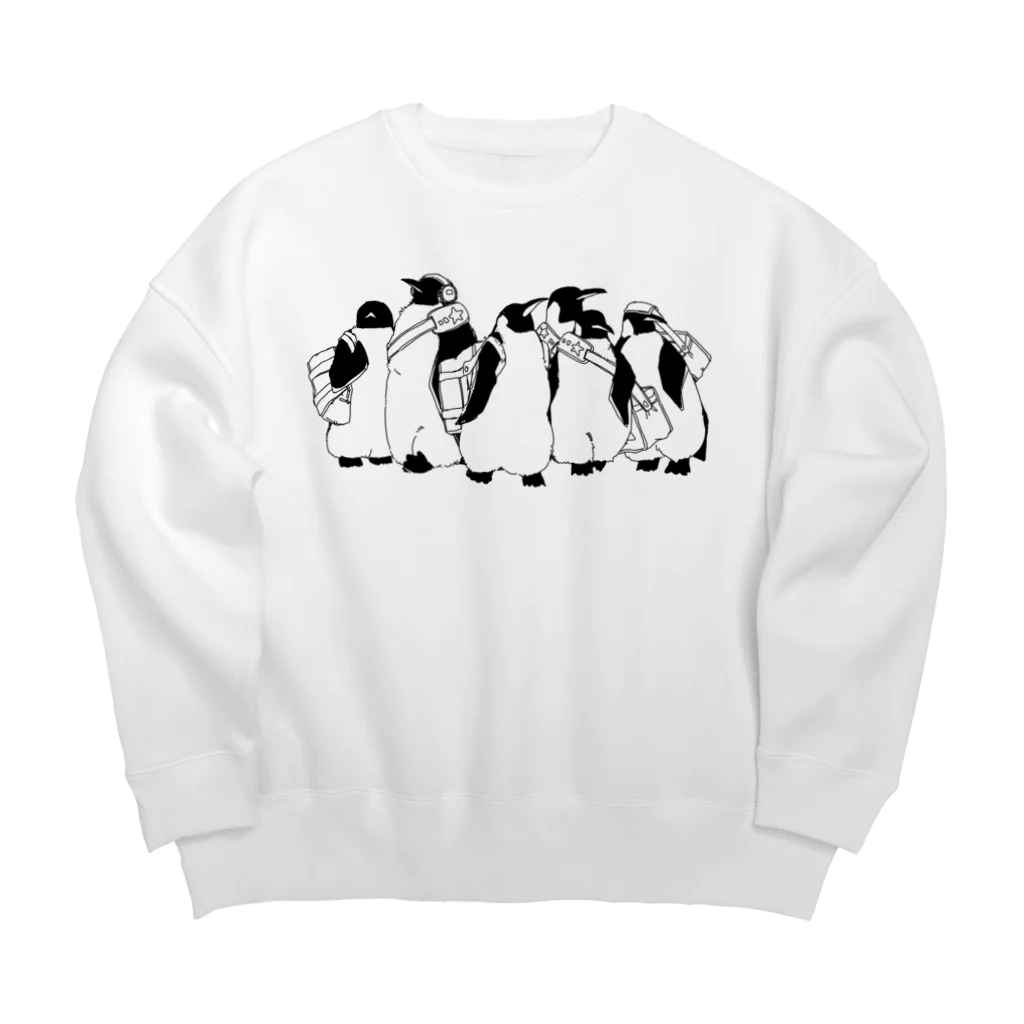 shimewoの部活帰りのペンギンたち Big Crew Neck Sweatshirt