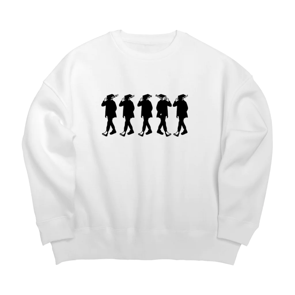 yajicongoodayのLots of Ring!Ring! Big Crew Neck Sweatshirt