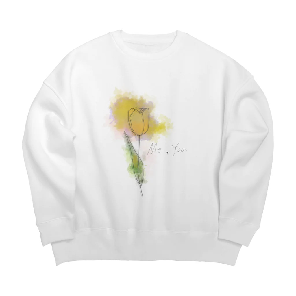 小娘の魔法のお花と貴方と私 Big Crew Neck Sweatshirt