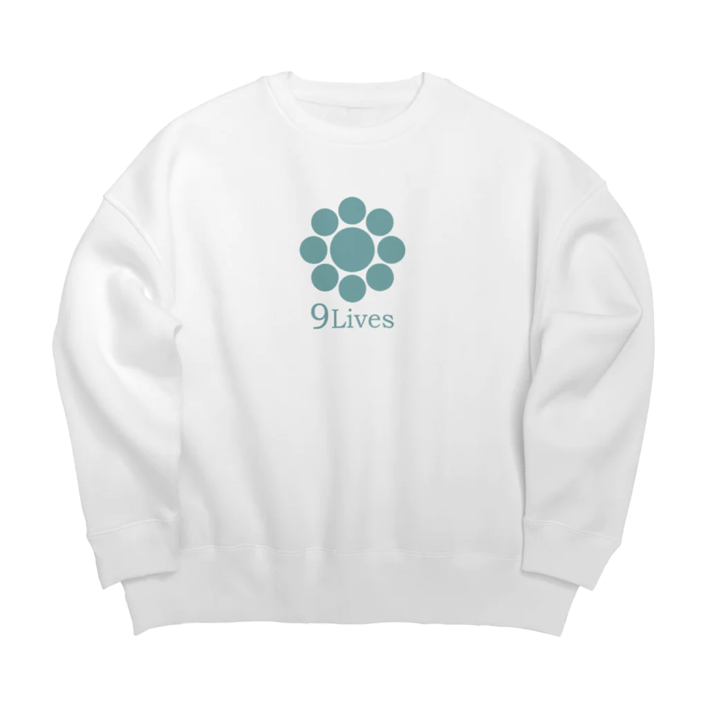 9Lives official goods shopの9lives 九曜シリーズ Big Crew Neck Sweatshirt