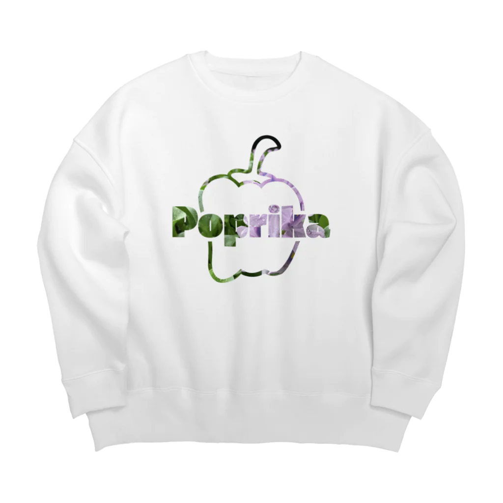 poprikaのPoprikaのお洋服〜Water Hyacinth〜 Big Crew Neck Sweatshirt