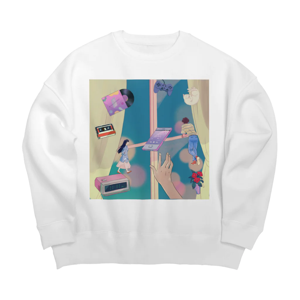 𝙈𝙊𝙈𝙊'𝙨 𝙎𝙝𝙤𝙥のanime #02 Big Crew Neck Sweatshirt