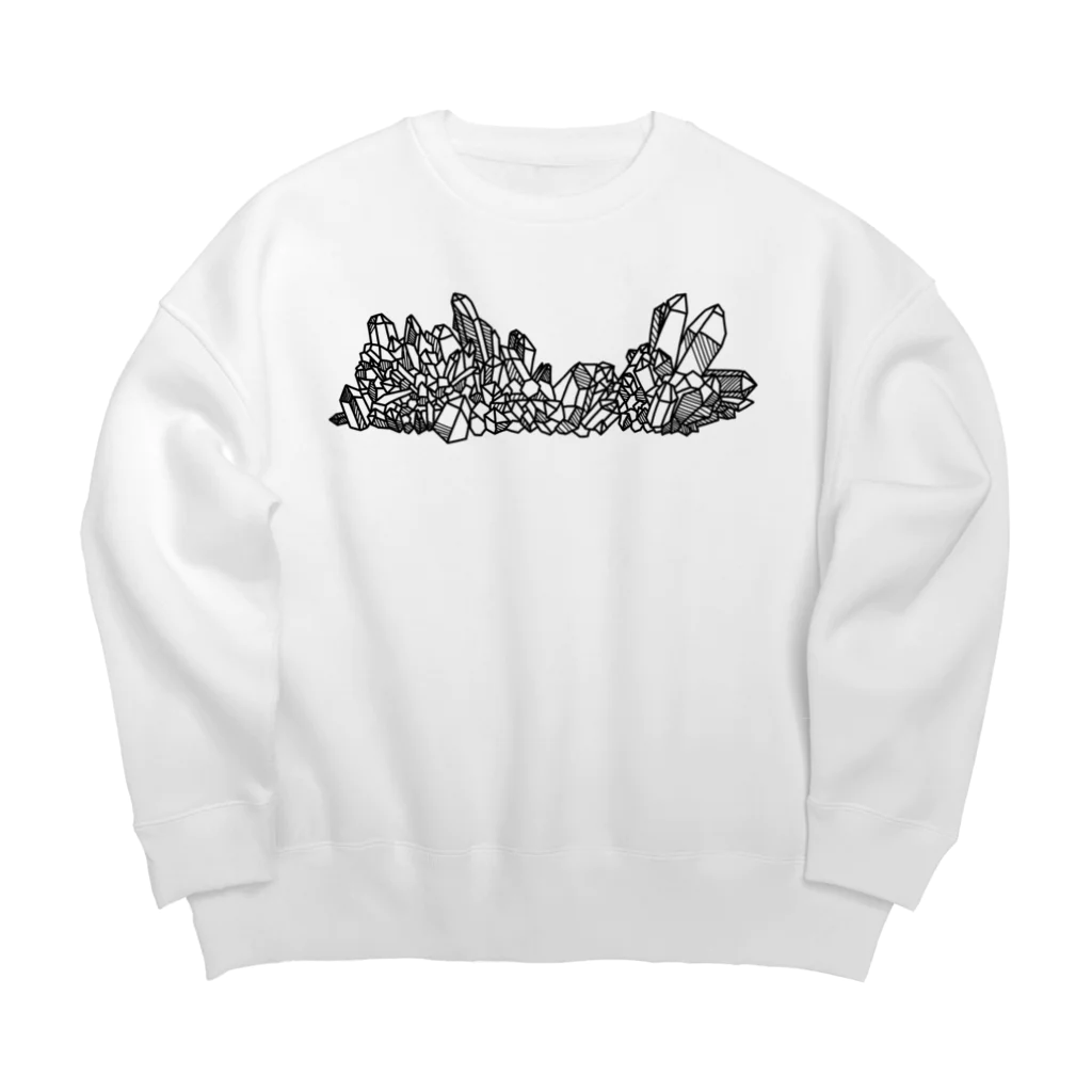 Sulﾐ☆(するみ)/Sul latoの鉱石クラスター【黒】 Big Crew Neck Sweatshirt