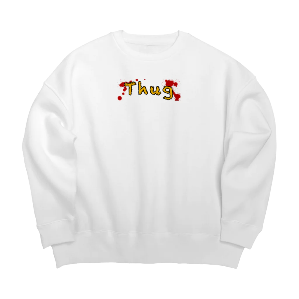 BurankoのBuranko Thug blood Big Crew Neck Sweatshirt