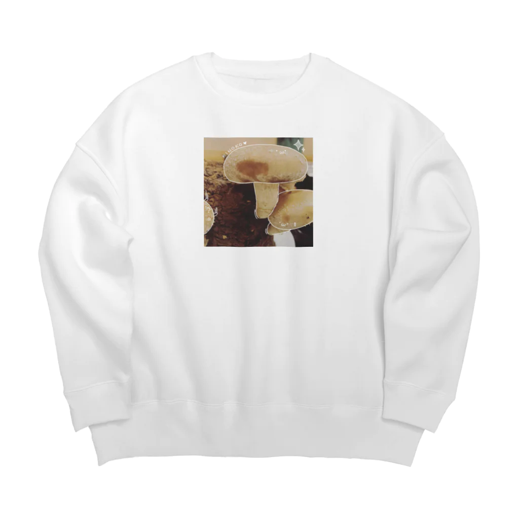 みんなたべるよの2.5次元きのこ Big Crew Neck Sweatshirt