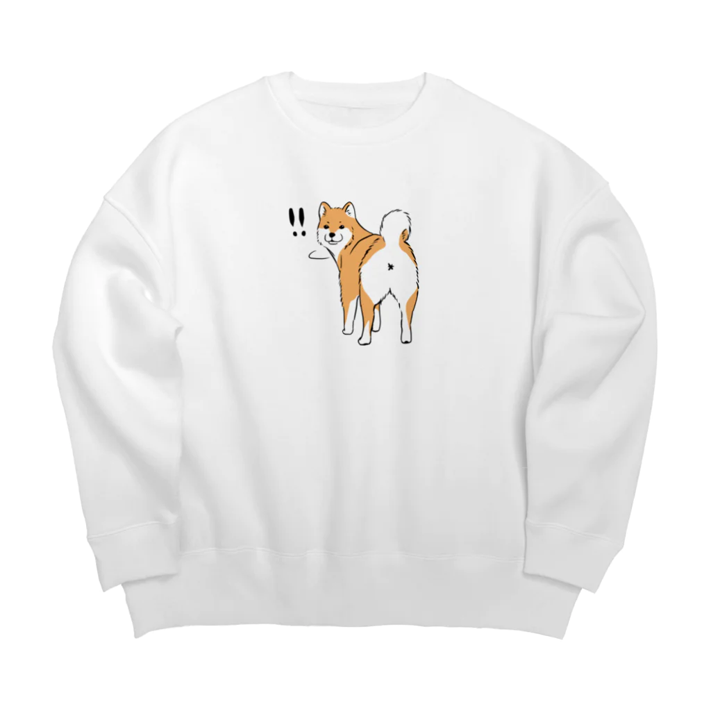 Andiamoのしばのおしり Big Crew Neck Sweatshirt