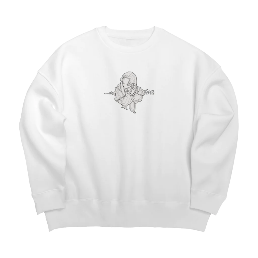 涼のflattery Big Crew Neck Sweatshirt