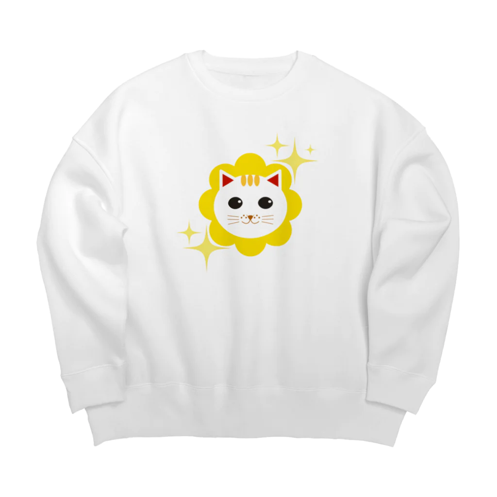 chicodeza by suzuriのきらきら招き猫 Big Crew Neck Sweatshirt