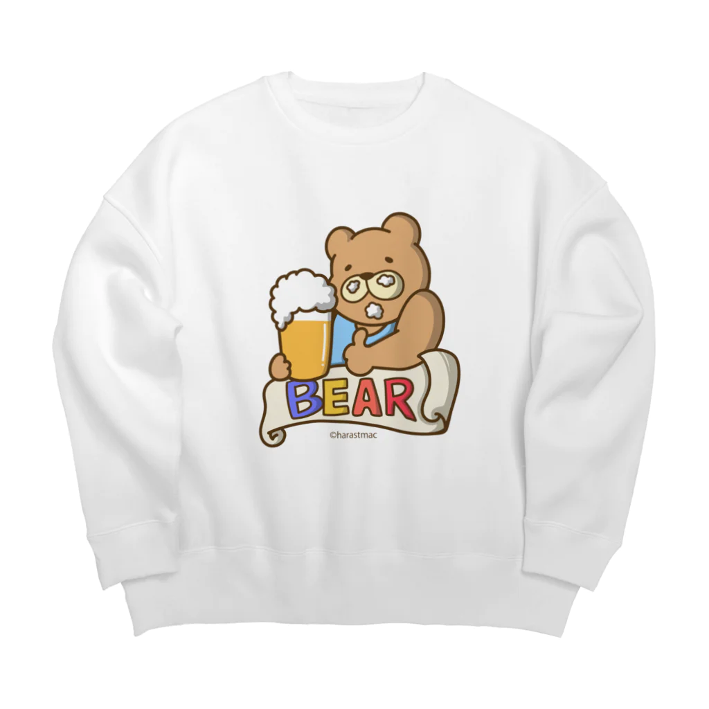 原ストマックのビールベア Big Crew Neck Sweatshirt