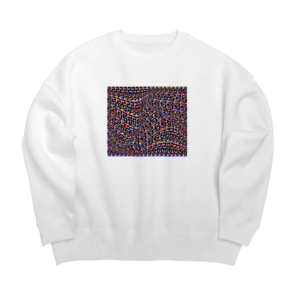 テンタカーク・ウマコユール商店のかぜがふけばおけやがも…（butterfly effe…） Big Crew Neck Sweatshirt