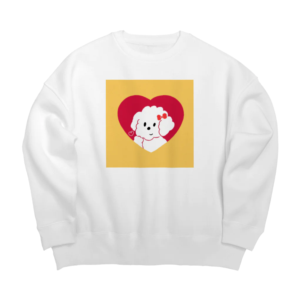 わたしのshopのワンコのマリちゃん Big Crew Neck Sweatshirt