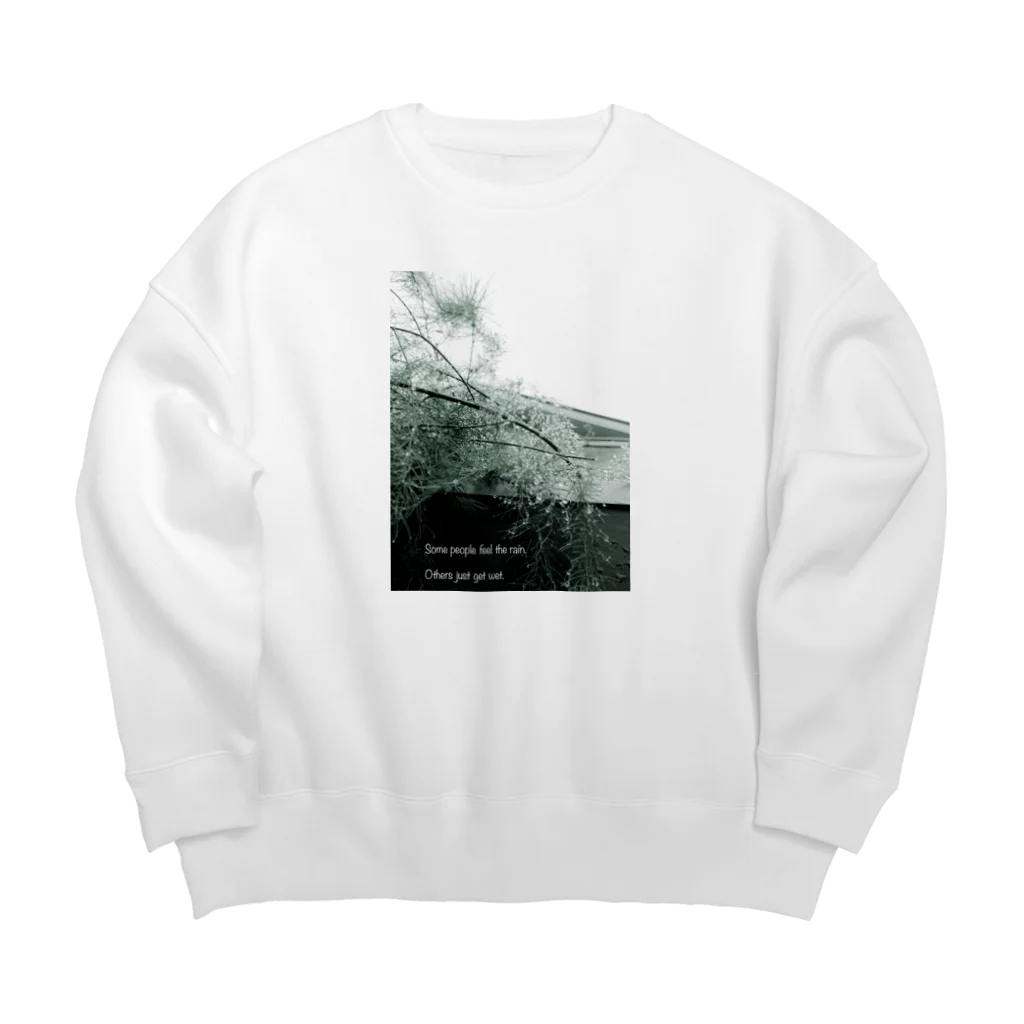 蛍石の雨あがり Big Crew Neck Sweatshirt