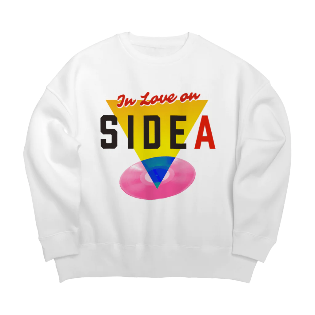 studio606 グッズショップのIn Love on SIDE A Big Crew Neck Sweatshirt