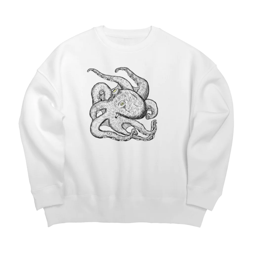  LUCKY BY CHANCE(らっきーばいちゃんす)のタコ Big Crew Neck Sweatshirt