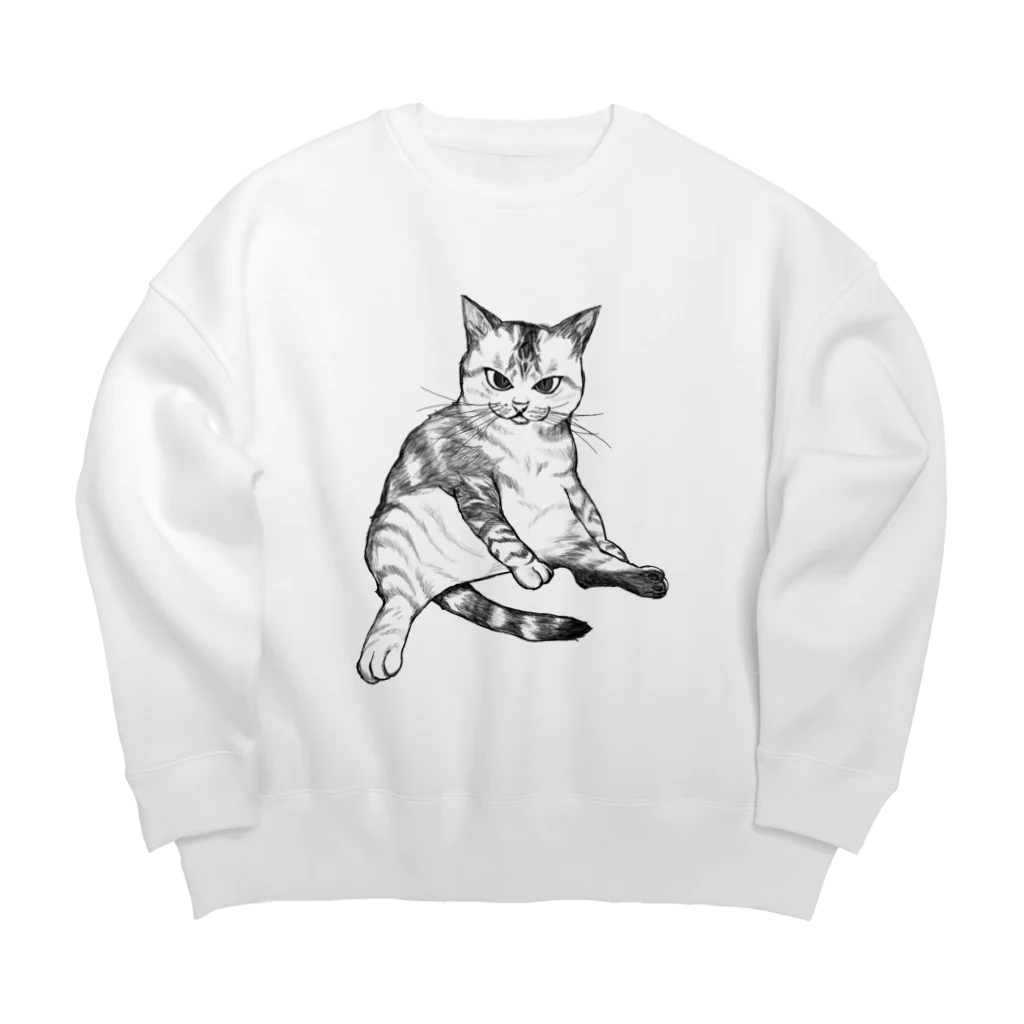 ojiのアメショ好きのためのやつ Big Crew Neck Sweatshirt