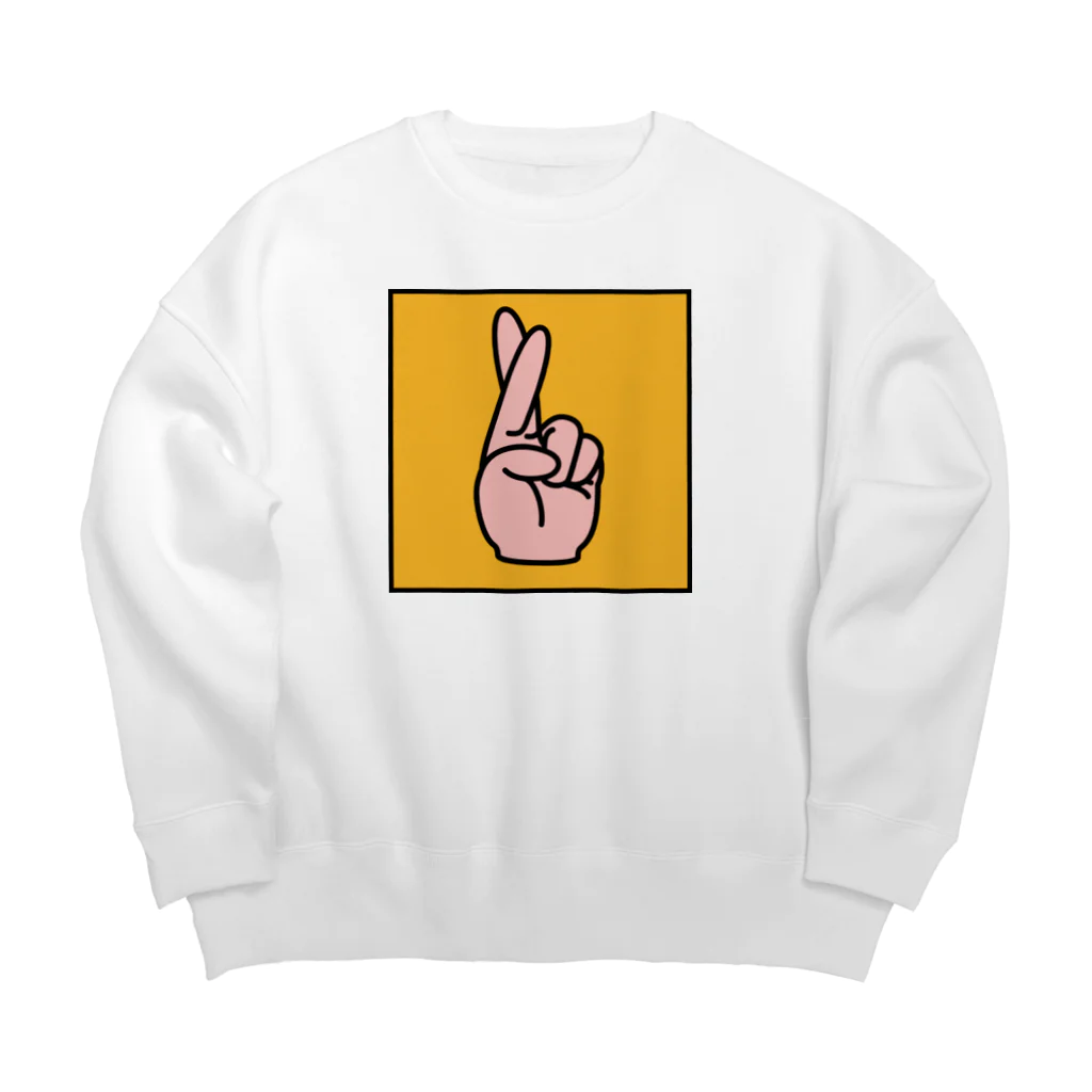 ヒトイロ倶楽部のえんがちょ Big Crew Neck Sweatshirt