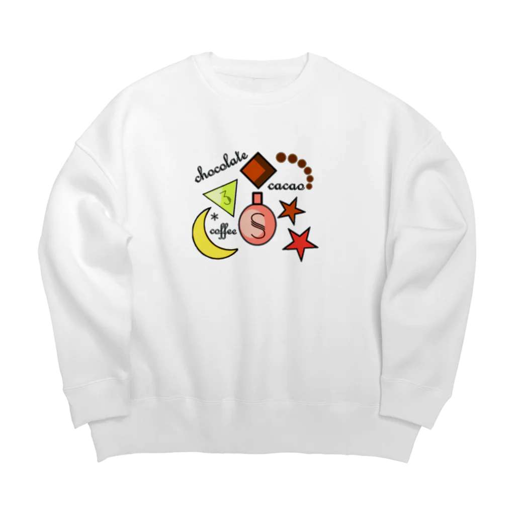 pastelia　shopのパフューMDビターチョコ Big Crew Neck Sweatshirt