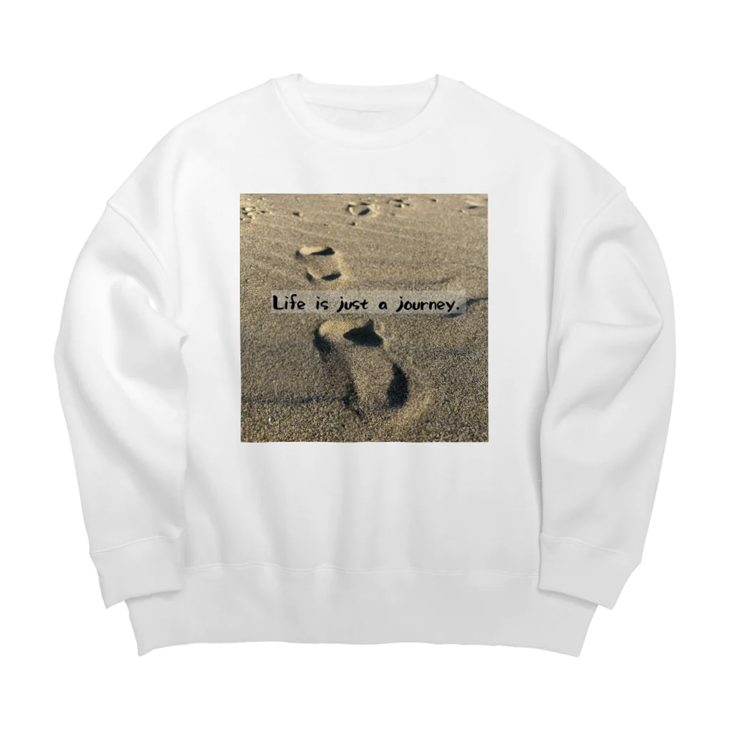 RINちゃんのLife is just a journey.人生ってまさに旅ね。 Big Crew Neck Sweatshirt