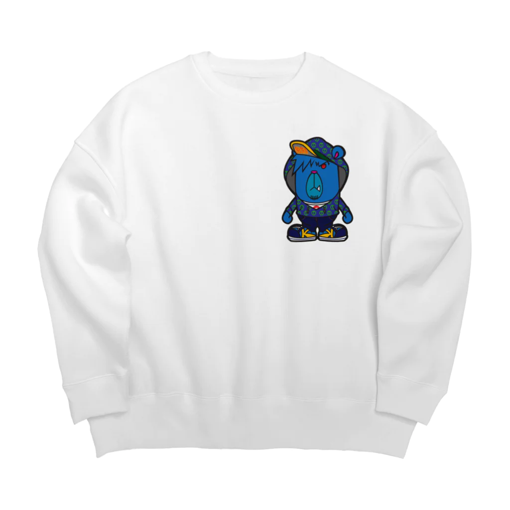 DRAGON FACTORYのBLUE BEAR Big Crew Neck Sweatshirt