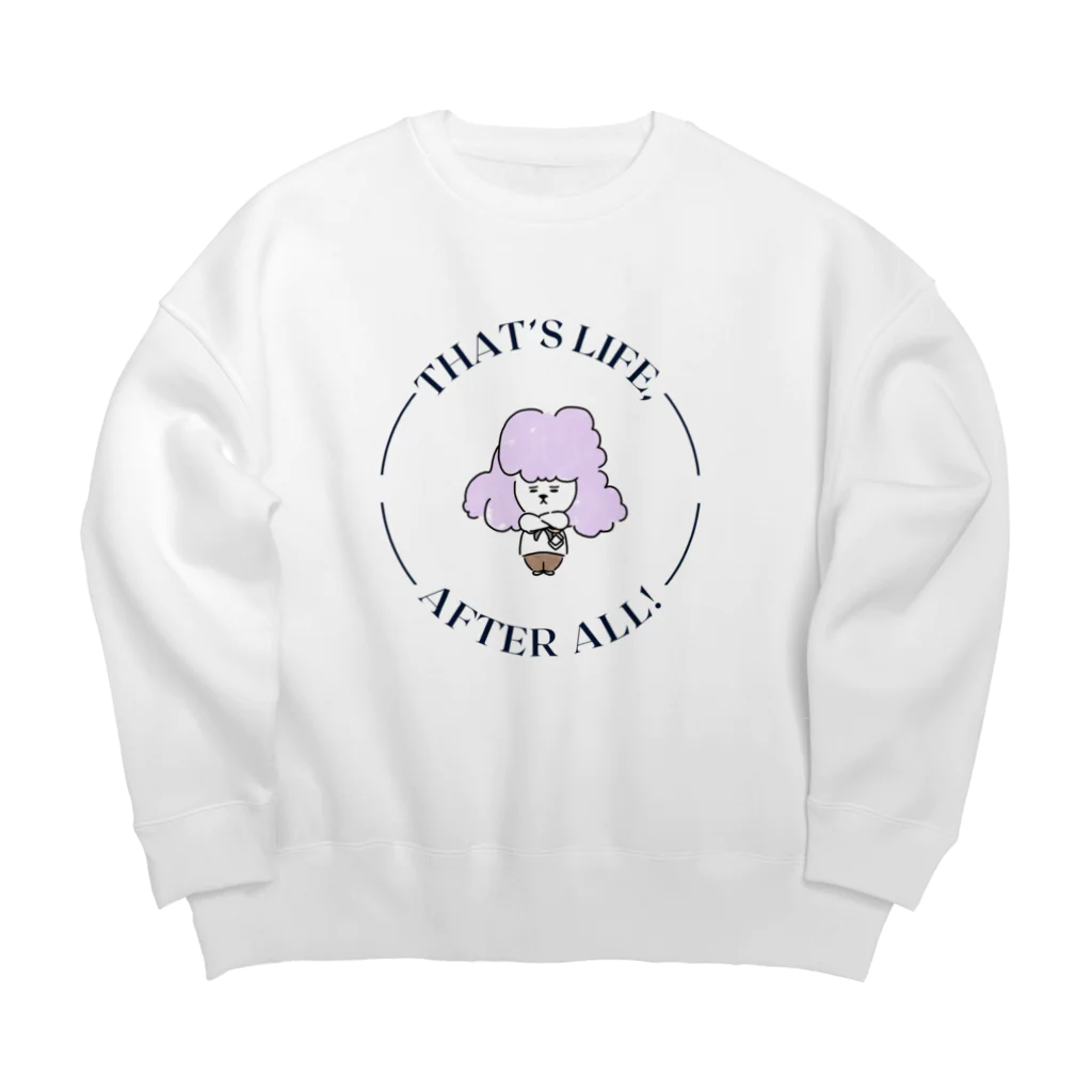 シルエットshopのシールちゃん文字Design Big Crew Neck Sweatshirt