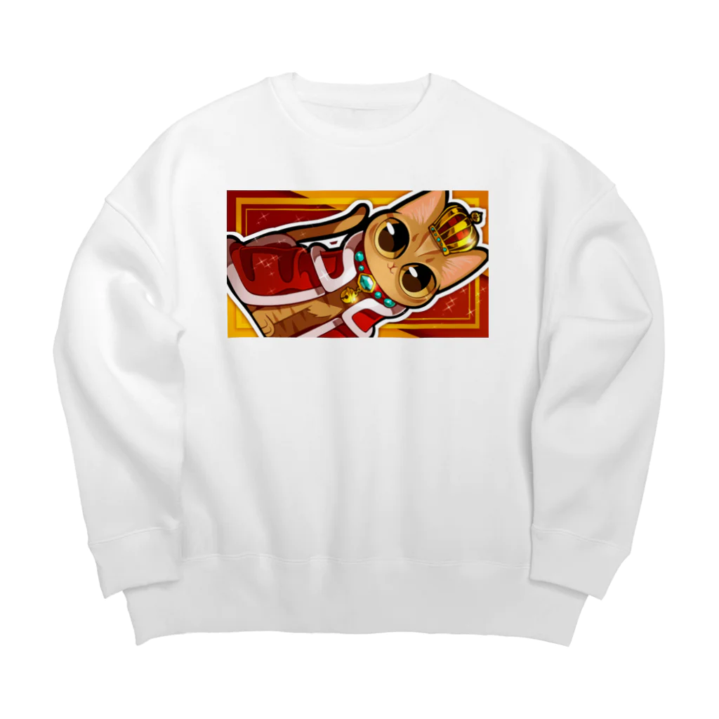 あしたのひまわりの茶トラの王子さま Big Crew Neck Sweatshirt